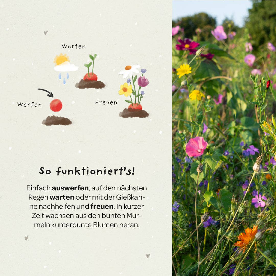Blumenmurmeln "Endlich Schulkind"