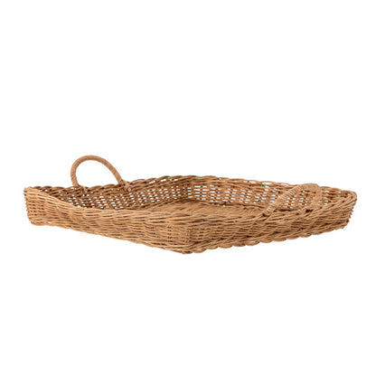 Serviertablett Rattan, quadratisch
