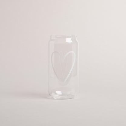 Hohes Trinkglas "Herz"