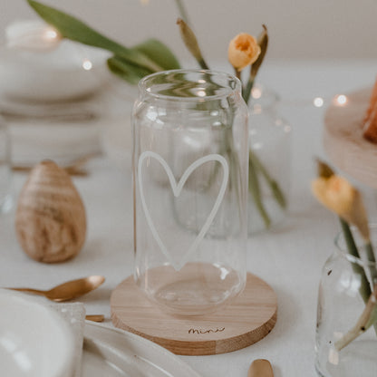 Hohes Trinkglas "Herz"