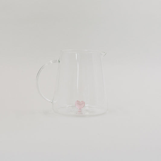 Karaffe "Herzfigur" rosa