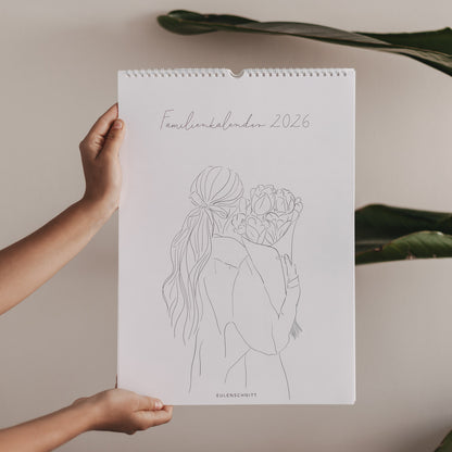 Familienkalender 2026, Eulenschnitt