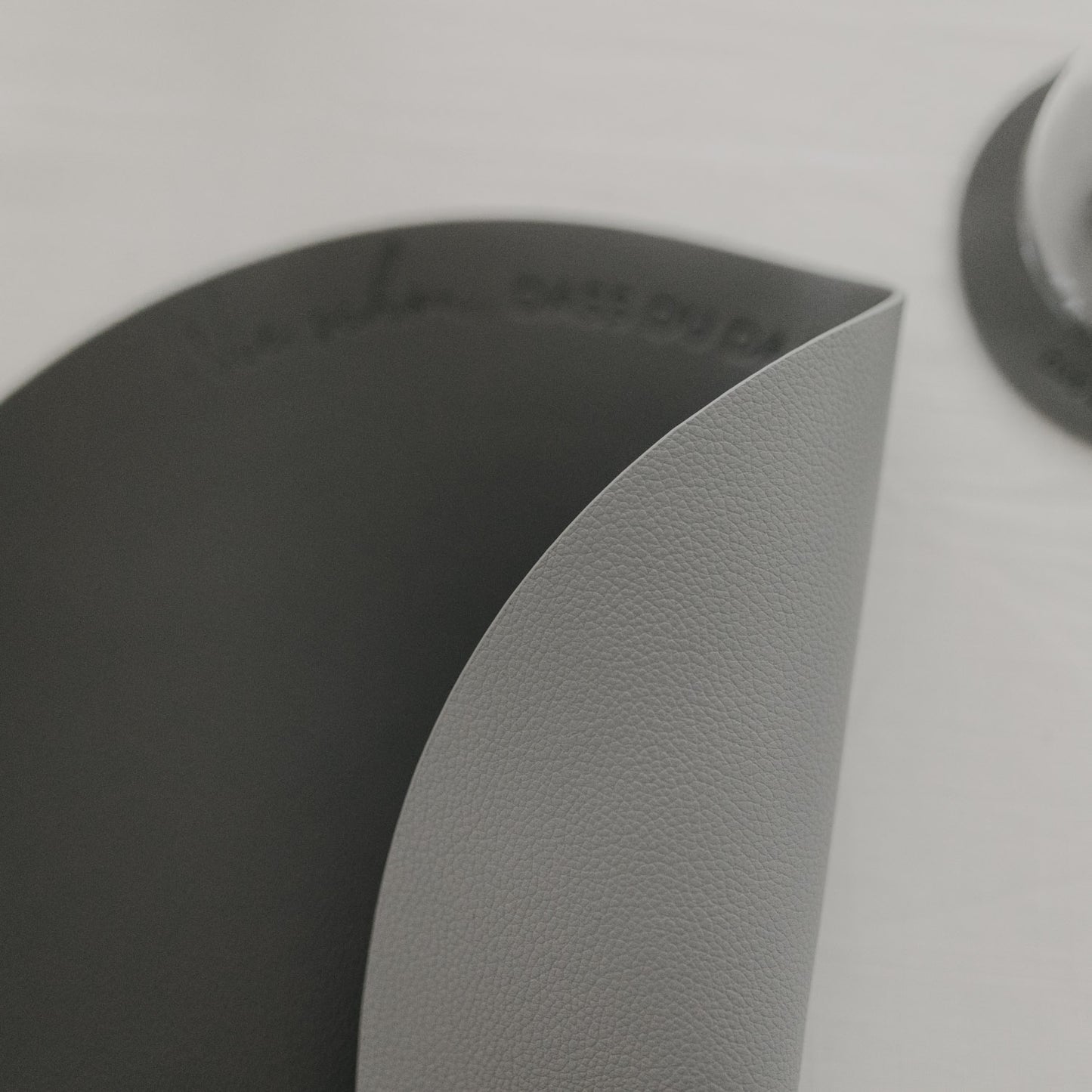 Wendbares Platzset "Wie schön", grau