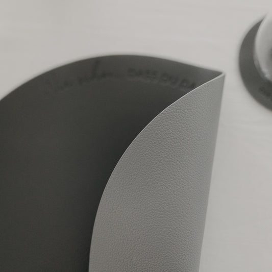 Wendbares Platzset "Wie schön", grau