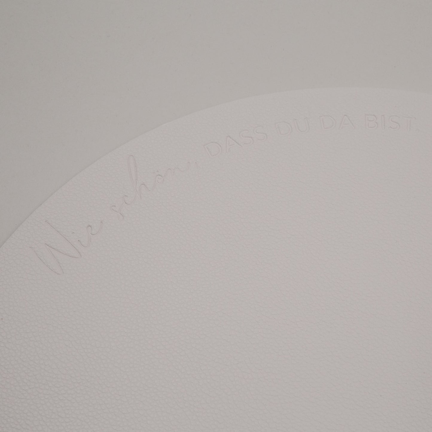 Wendbares Platzset "Wie schön" Creme