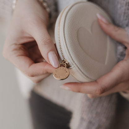 Portemonnaie "Herz creme"