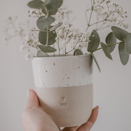 Becher "His", Eulenschnitt