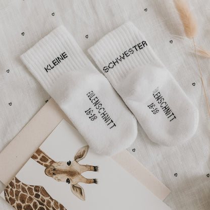 Babysocken "Kleine Schwester"