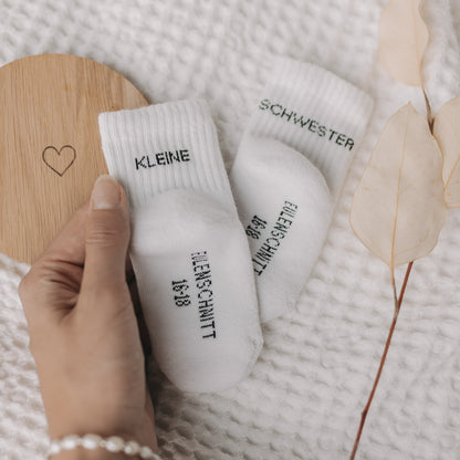 Babysocken "Kleine Schwester"